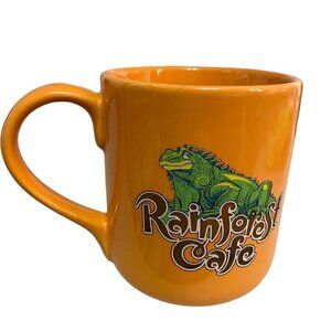 Rainforest Cafe Orange Melon IGGY Iguana Mug The Philosopher He know He's Cool​